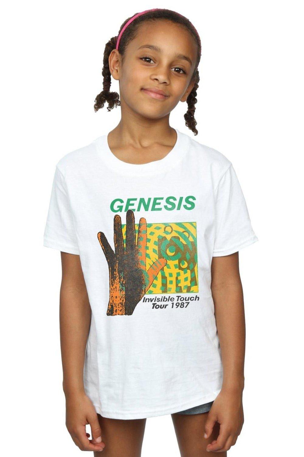 Хлопковая футболка Invisible Touch Tour Genesis, белый