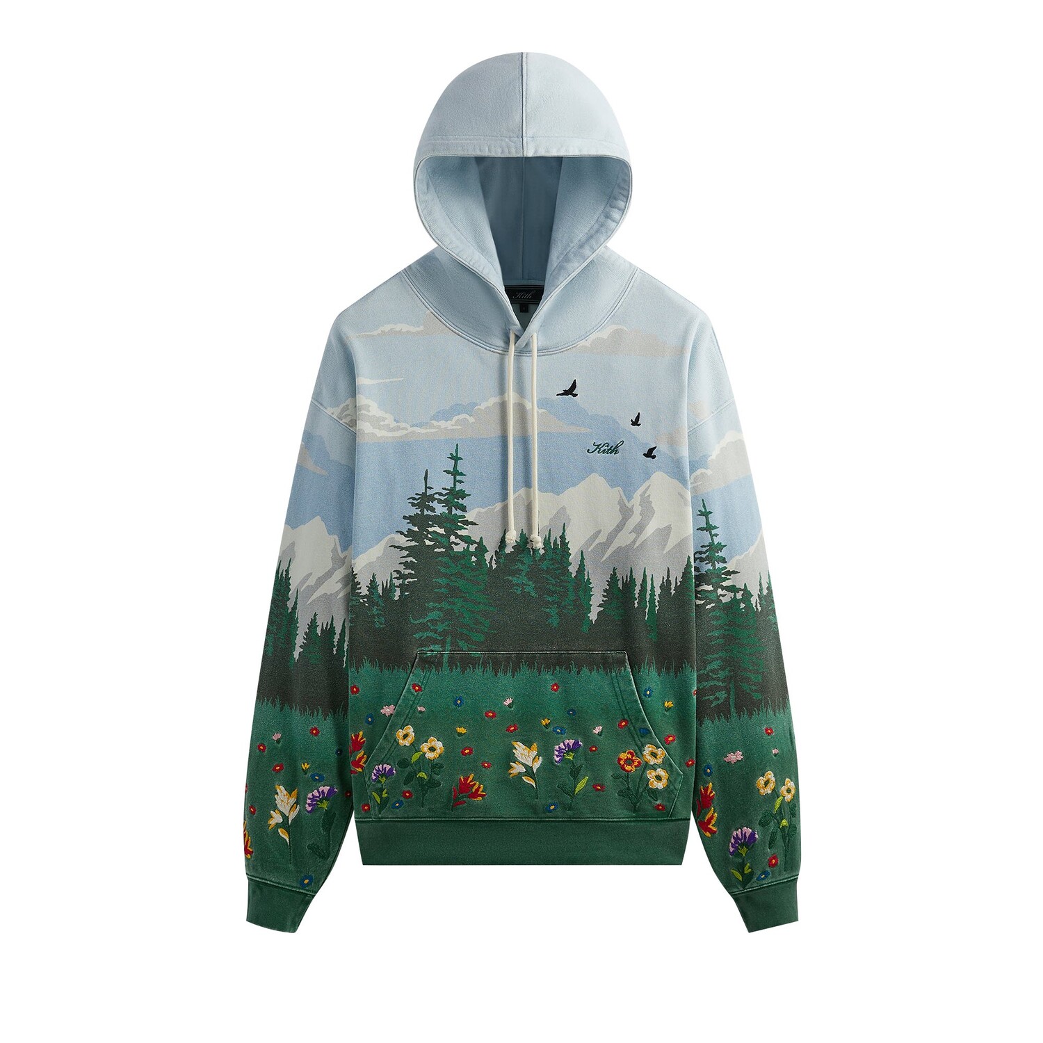 

Флисовая толстовка Kith Scenic Nelson Larimar