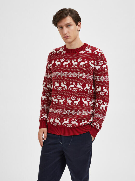 

Свитер обычного кроя Selected Homme, красный