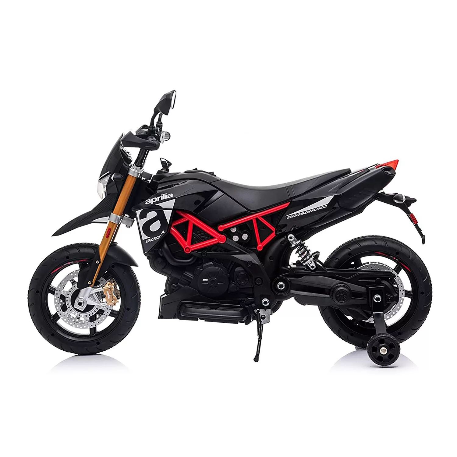 Мотоцикл Aprilia на аккумуляторе TOBBI для детей от 3 лет, черный TOBBI