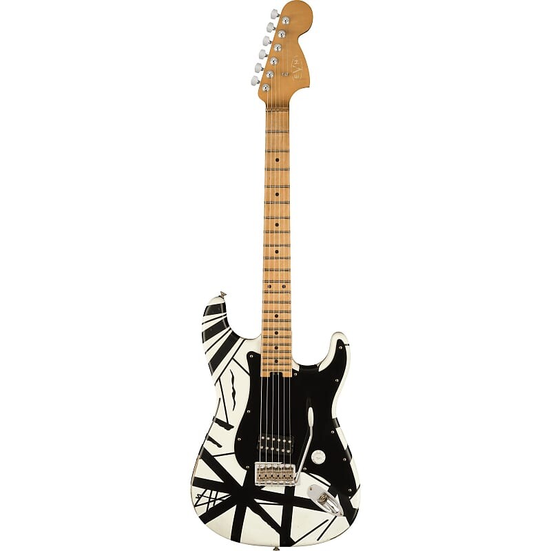 

Электрогитара EVH Striped Series '78 Eruption Relic Electric Guitar - White With Black Stripes
