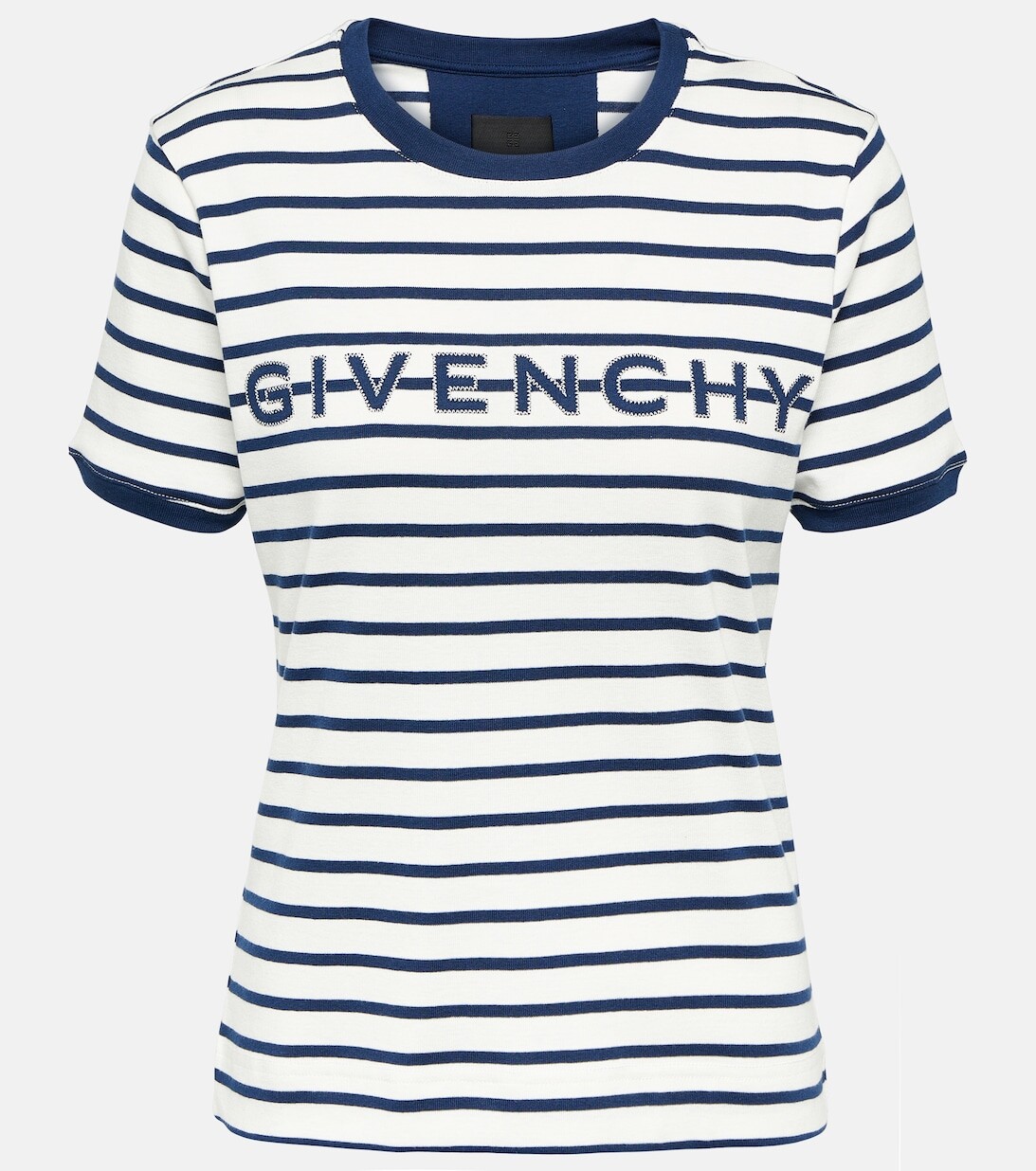 

Полосатая футболка из хлопкового джерси с логотипом GIVENCHY, разноцветный