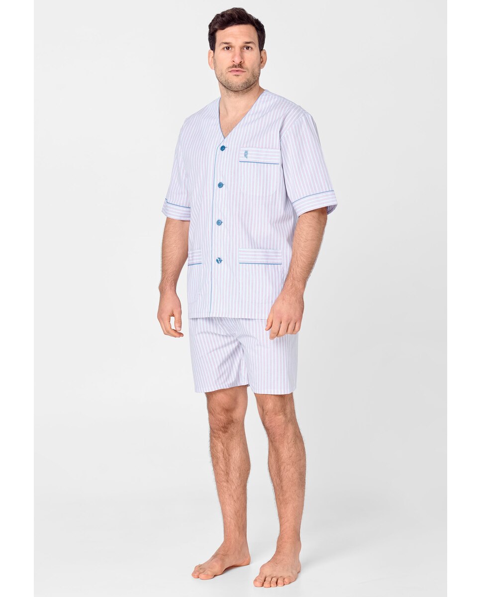цена Мужская короткая пижама из ткани синего цвета El Búho Nocturno, светло-синий