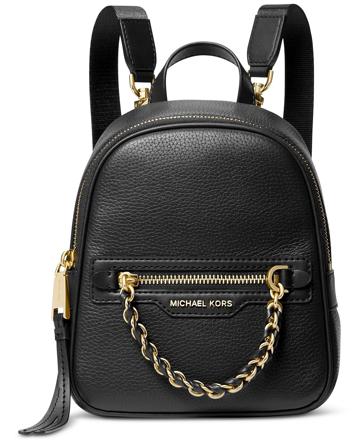 

Очень маленький кожаный трансформируемый рюкзак Elliot Messenger Michael Kors, черный