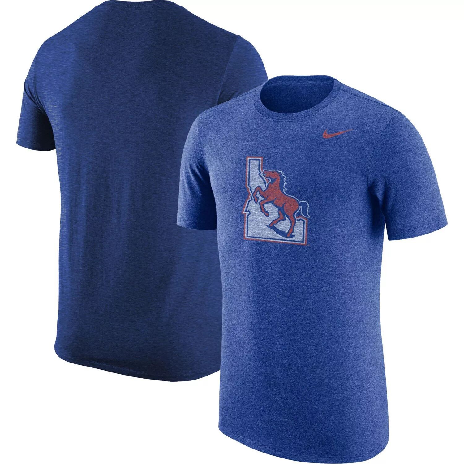 

Мужская футболка Nike Heathered Royal Boise State Broncos Vintage Logo Tri-Blend