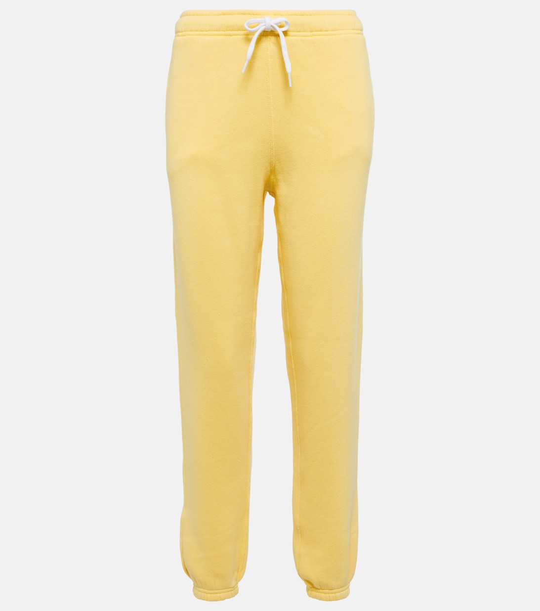 Спортивные брюки из смесового хлопка и флиса POLO RALPH LAUREN, желтый