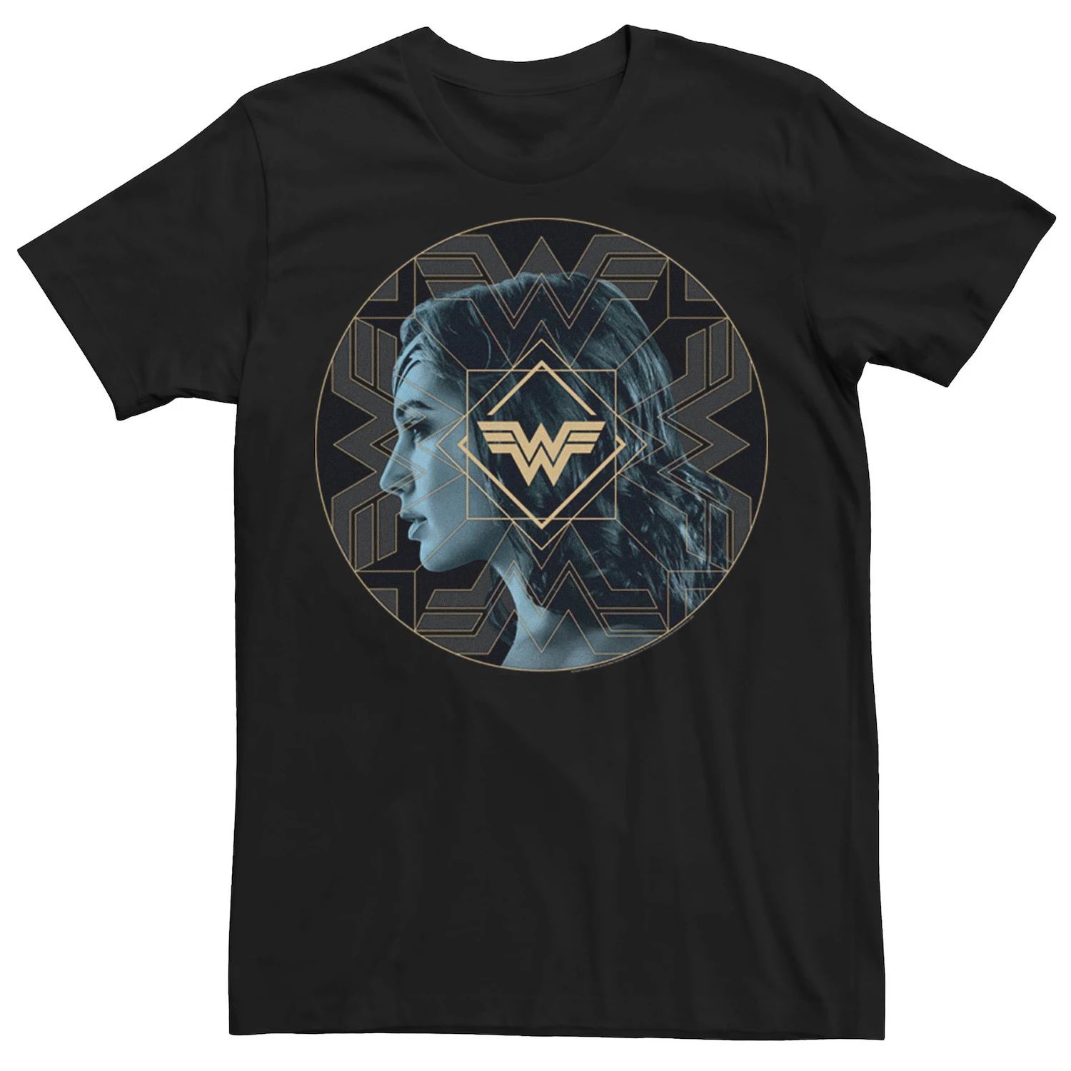 Мужская футболка с изображением профиля Wonder Woman DC Comics носки dc comics pixel – cyborg белые