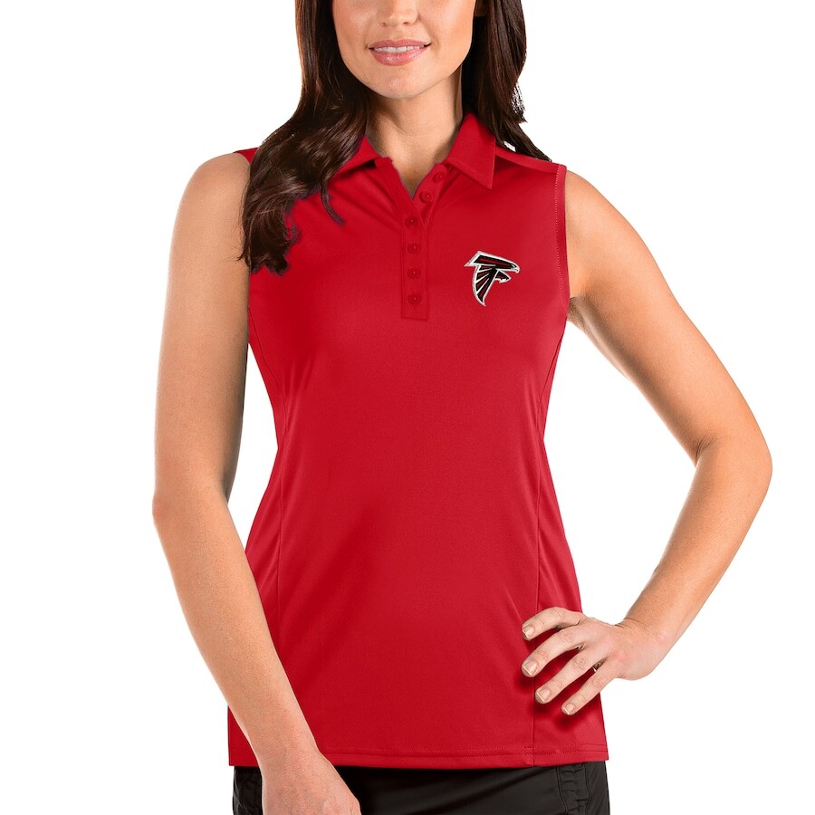 

Поло без рукавов Antigua Atlanta Falcons, красный