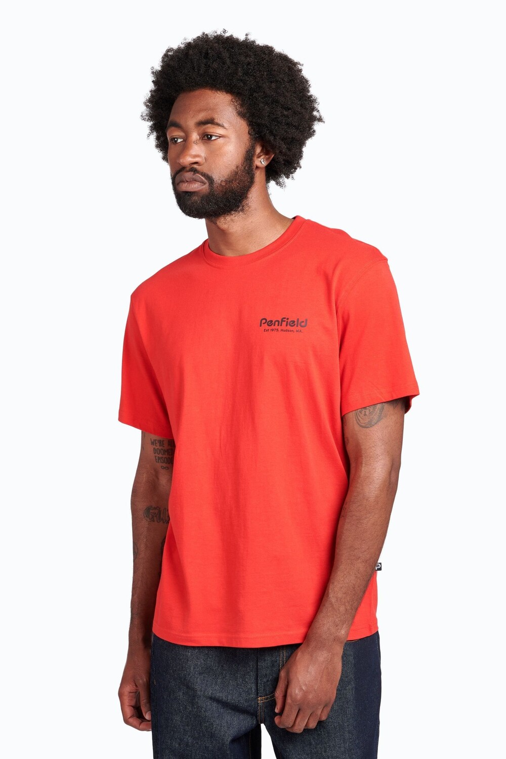 

Красная футболка Hudson с надписью Penfield, красный