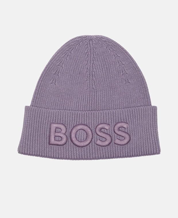 

Вязаная шапка Boss, фиолетовый