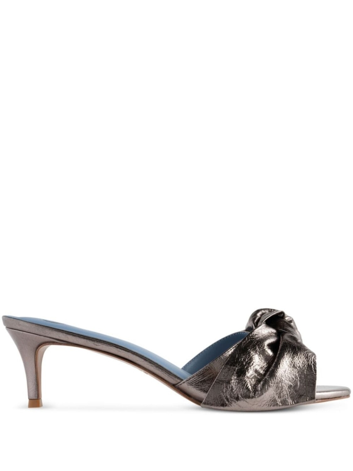 

Blue Bird Shoes мюли с бантом, серебряный