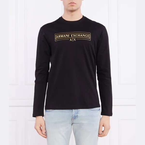

Классический крой с длинным рукавом Armani Exchange, черный