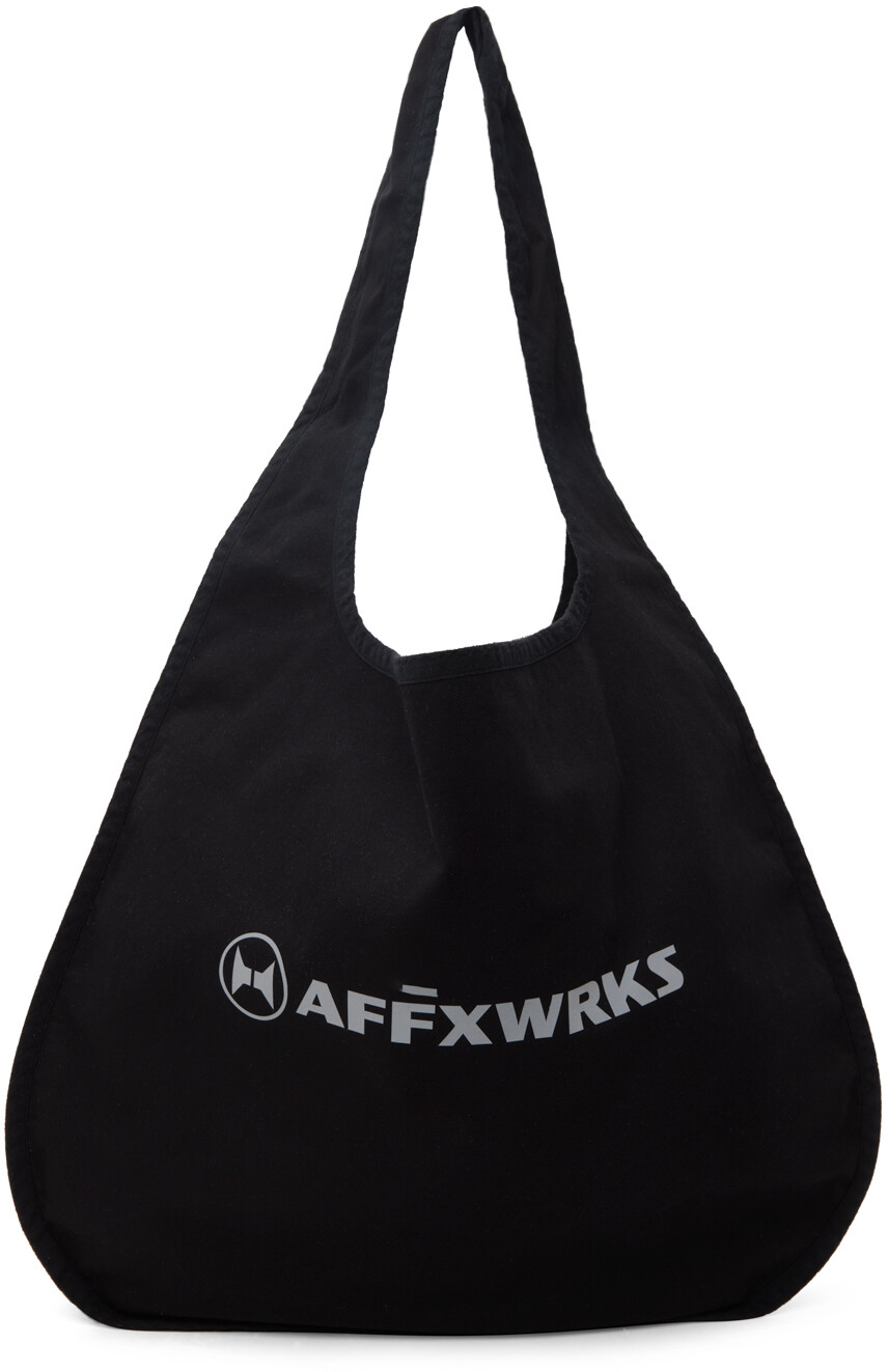 

Черная круглая сумка, потертая AFFXWRKS
