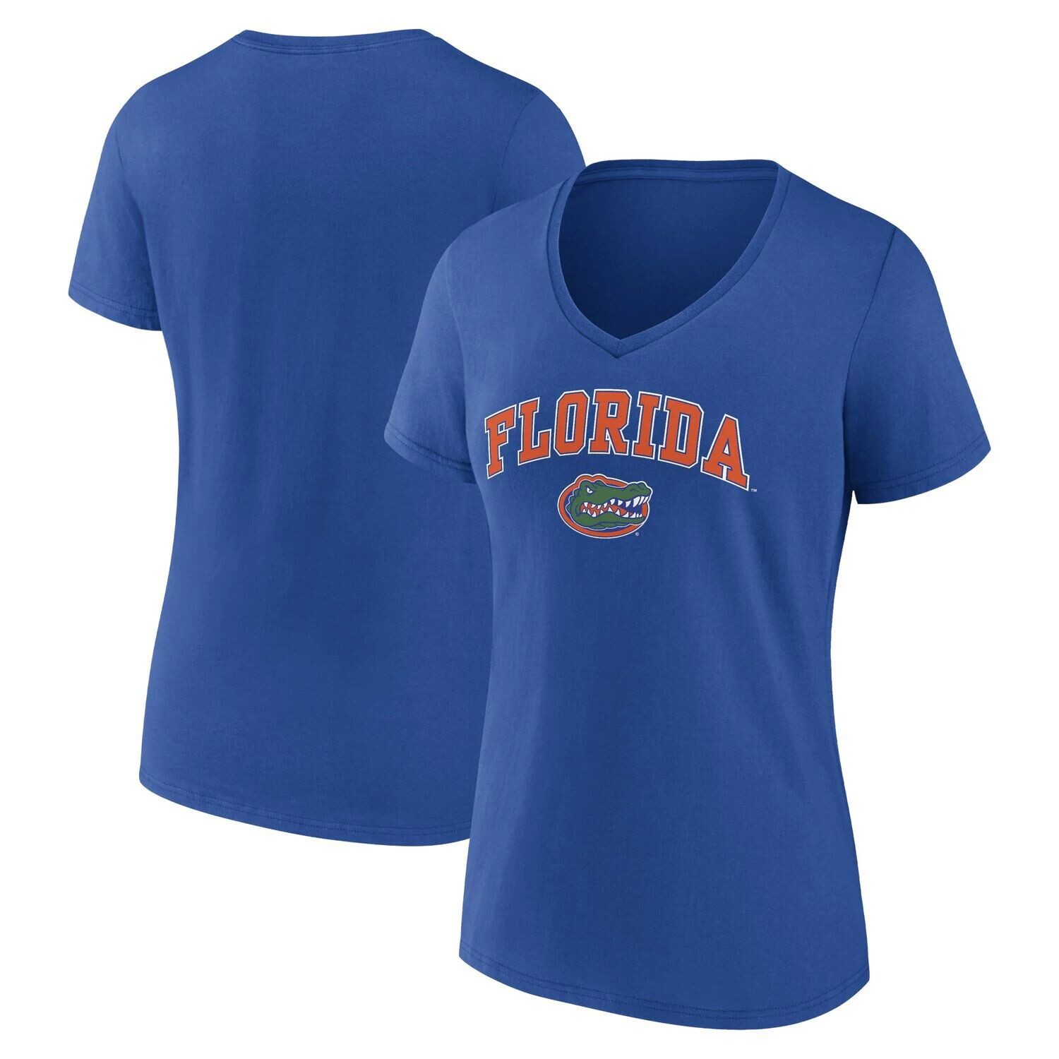 

Женская футболка с v-образным вырезом Fanatics Royal Florida Gators Evergreen Campus Fanatics