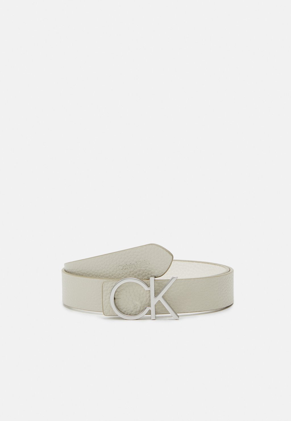 Ремень Reversible Belt Pebble Calvin Klein, цвет stoney beige/dark ecru ремень logo belt calvin klein цвет stoney beige