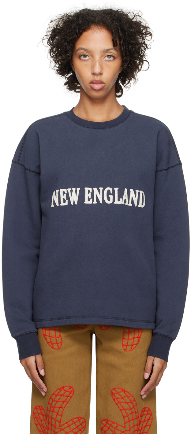 

Темно-синий свитшот Bode New England