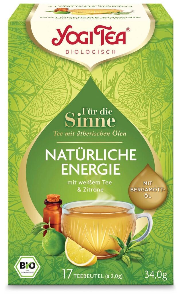 

Чай Yogi For the Senses Natural Energy с маслом бергамота К 17 шт. Yogi Tea