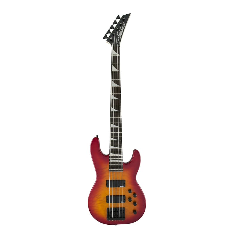 цена Басс гитара Jackson JS Series Concert Bass JS3VQ 5-String Electric Guitar with Amaranth Fingerboard