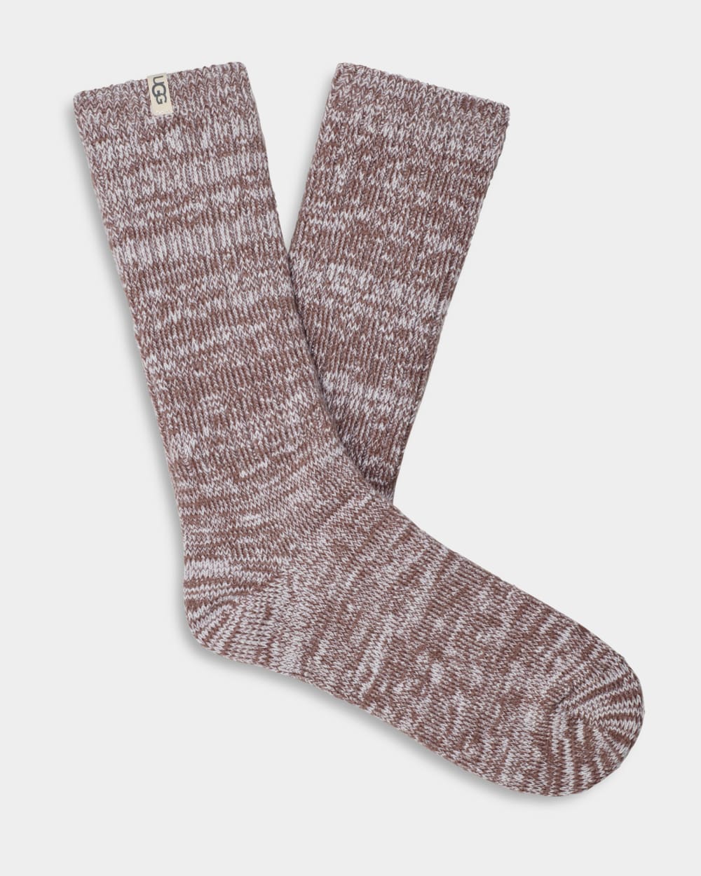 

Носки Rib Knit Slouchy Crew Sock UGG, коричневый