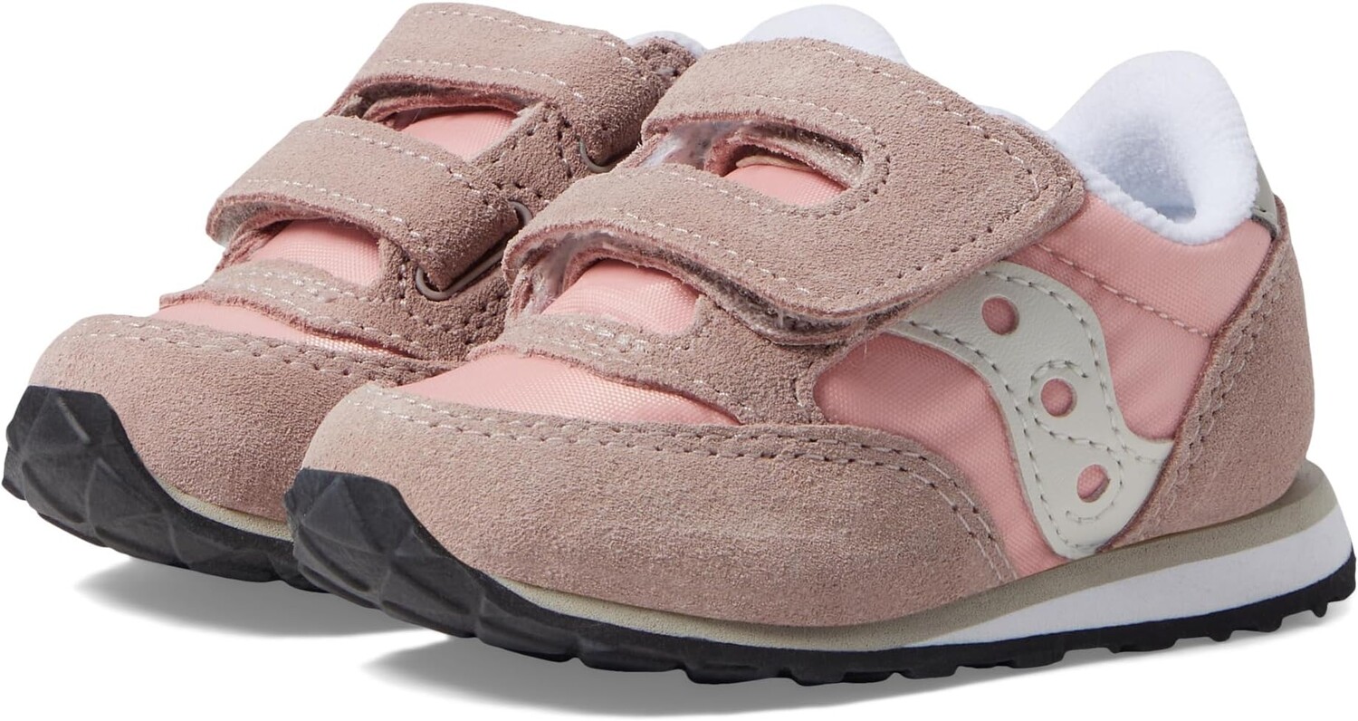

Кроссовки Originals Jazz Hook & Loop Saucony Kids, цвет Grey/Blush/Cream