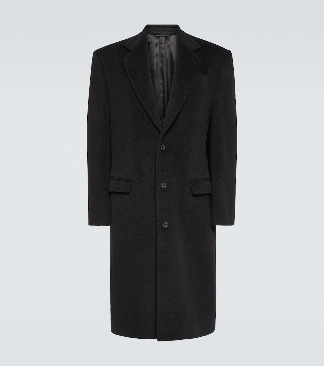 Шерстяное пальто Balenciaga, черный