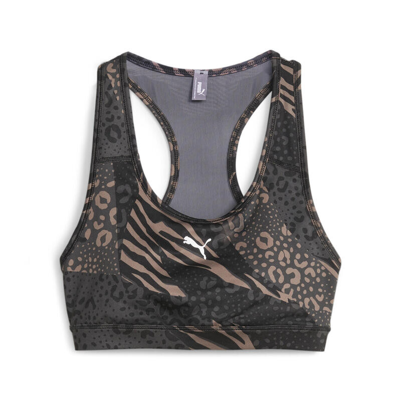 

Женский тренировочный бюстгальтер 4Keeps Graphic PUMA Black Safari Aop