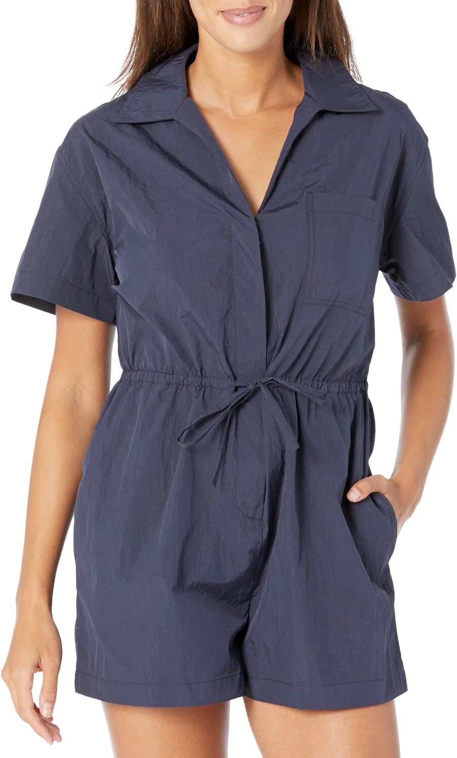

Комбинезон Anytime с короткими рукавами Sweaty Betty, темно-синий