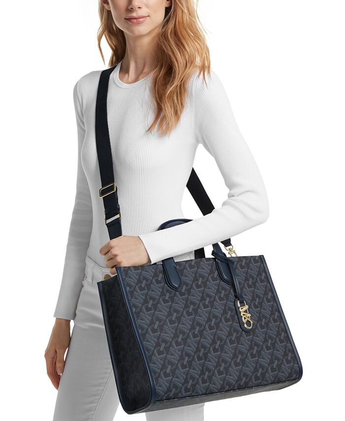 

Большая сумка-тоут с логотипом Empire Michael Kors, синий