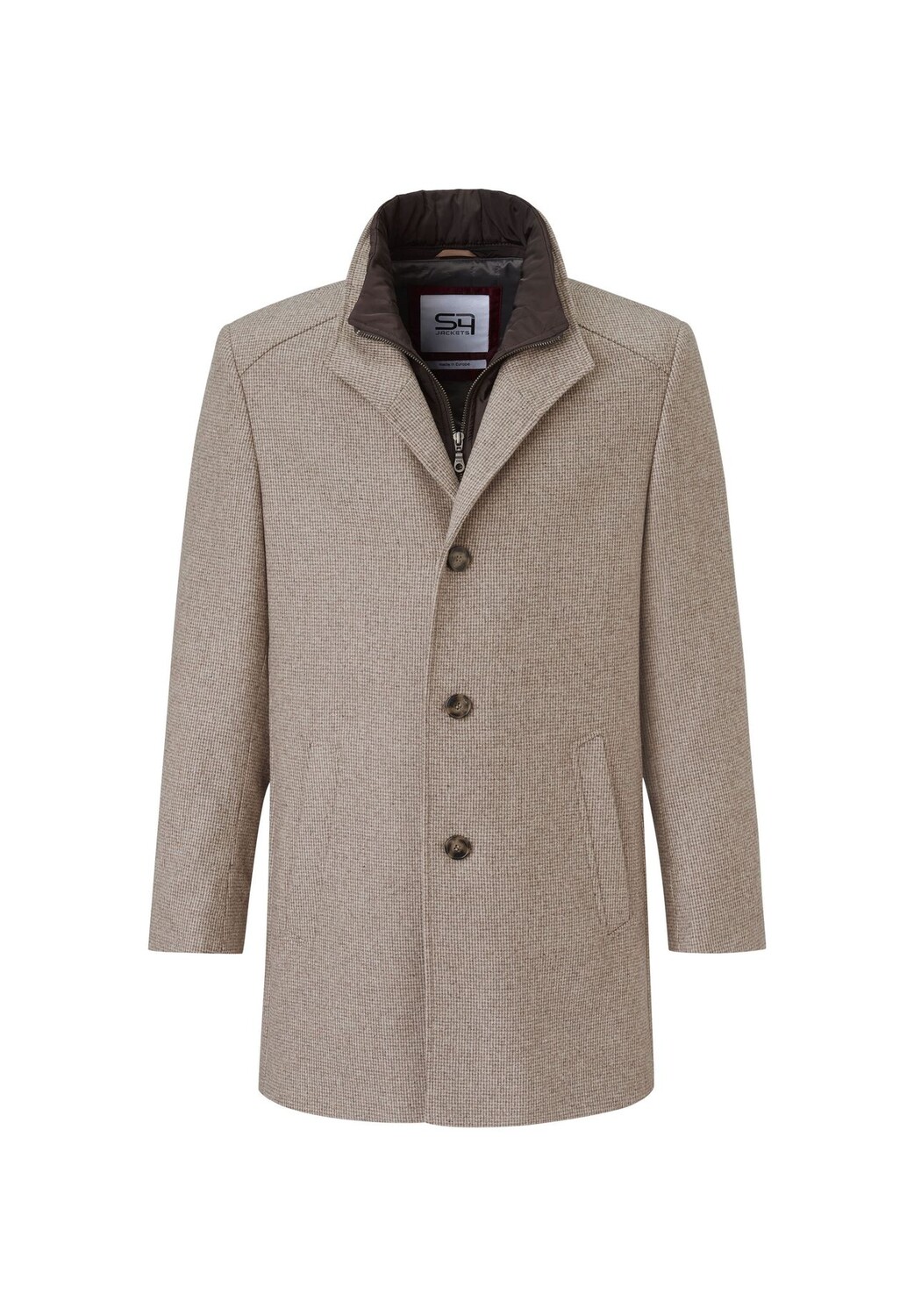 

Модное шерстяное пальто Slim Fit и Made in Europe Newton L S4 JACKETS, песочный