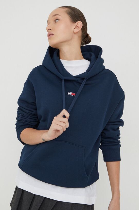 

Хлопковая толстовка Tommy Jeans, темно-синий