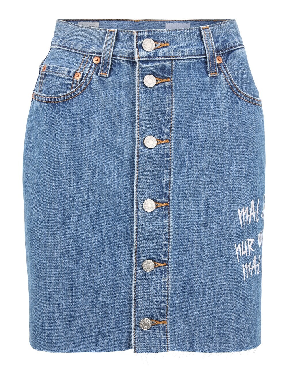

Юбка Levis Upcycling Wavvyboi Design, темно-синий