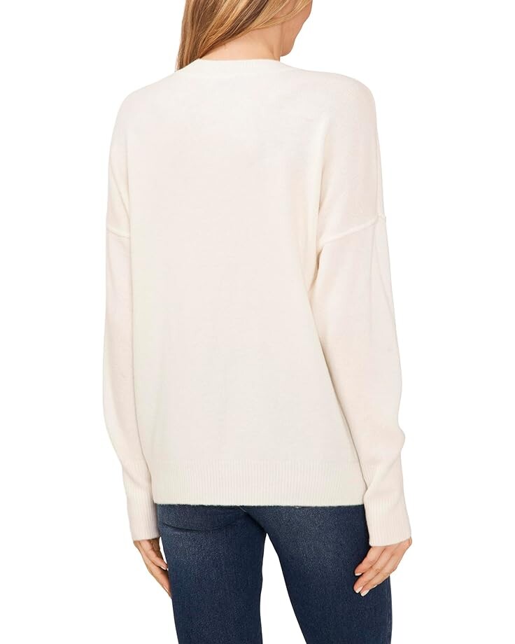 

Свитер CeCe Cheers Crew Neck Sweater, цвет Antique White