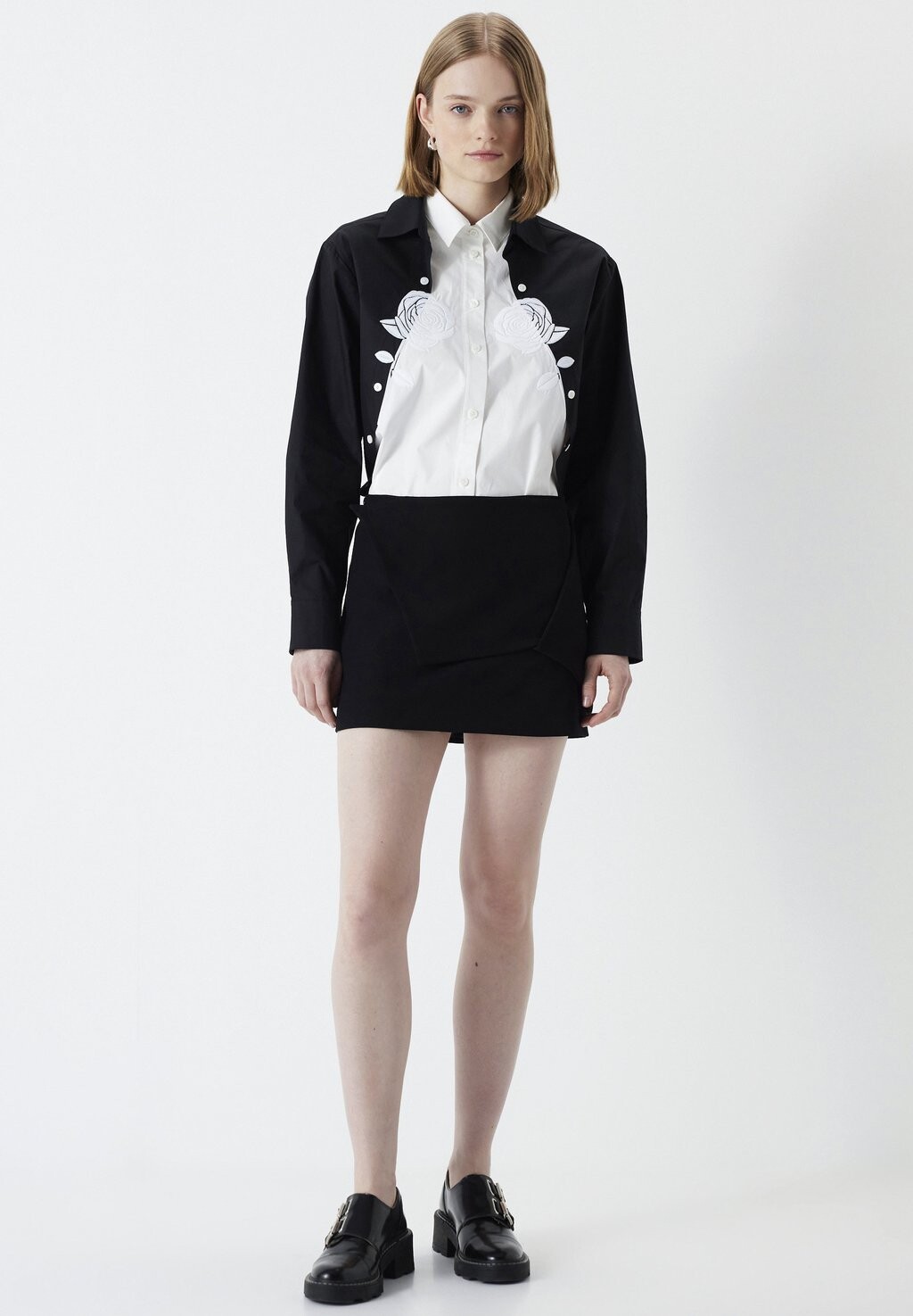 

Блузка-рубашка BLOCK EMBROIDERED Ipekyol, цвет black