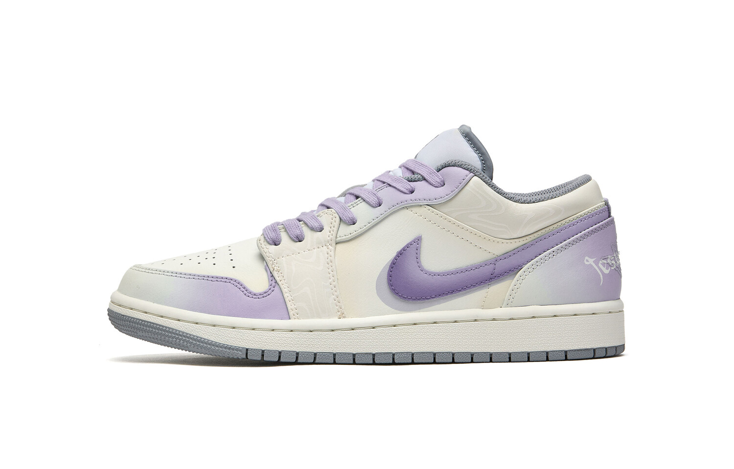 

Кроссовки Air Jordan 1 Vintage Basketball Shoes Men Low-top Purple, цвет Off White
