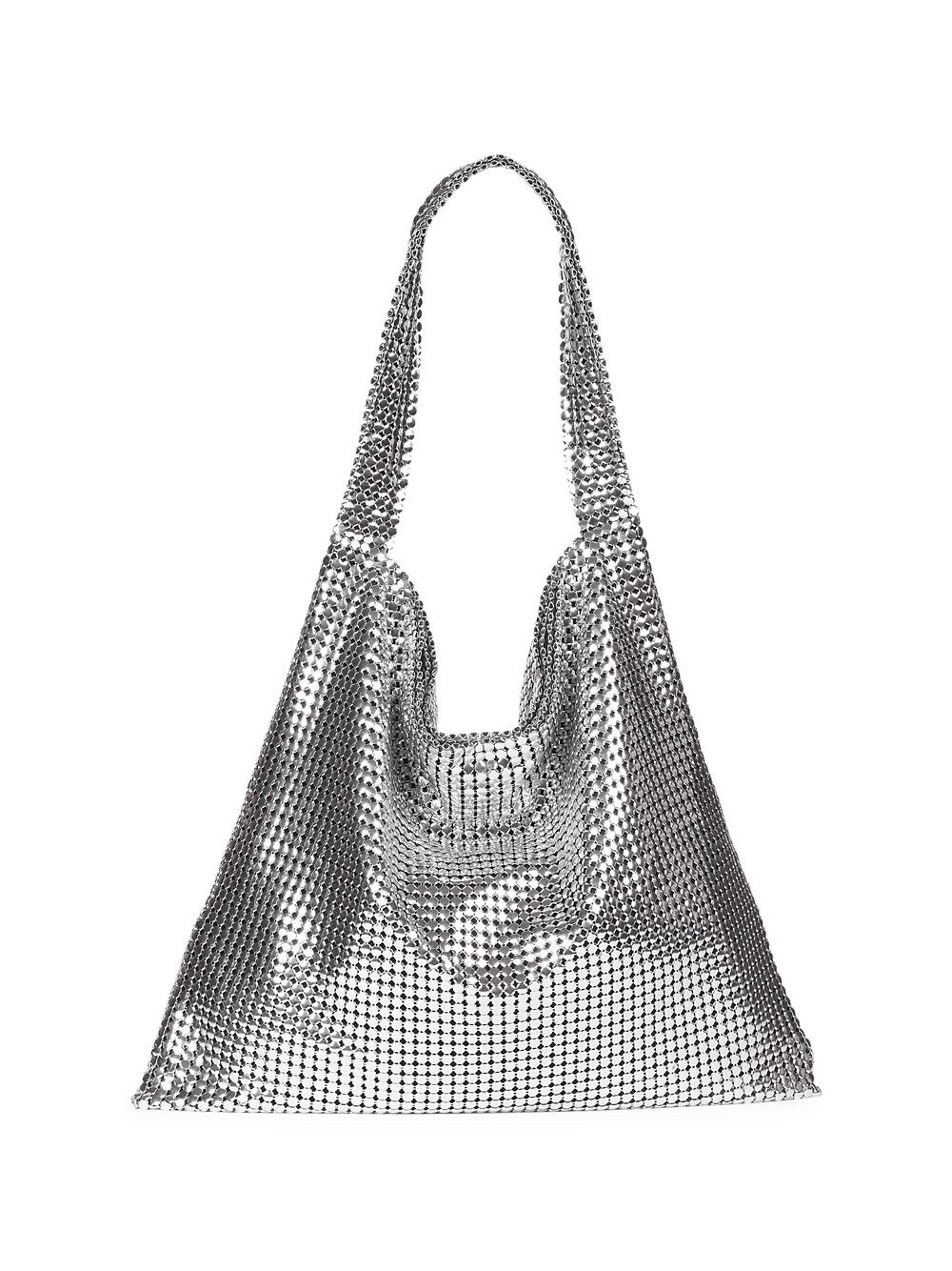 

Сетчатая сумка через плечо Sac Porte Epaul Paco Rabanne, серебряный