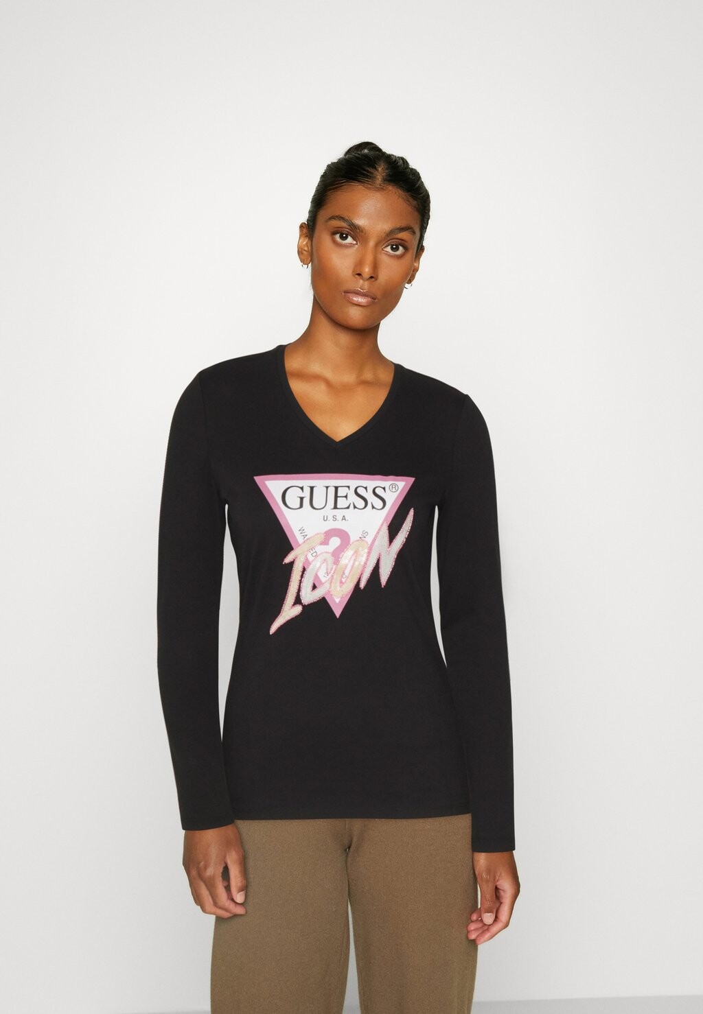 

Рубашка с длинным рукавом Guess, черный