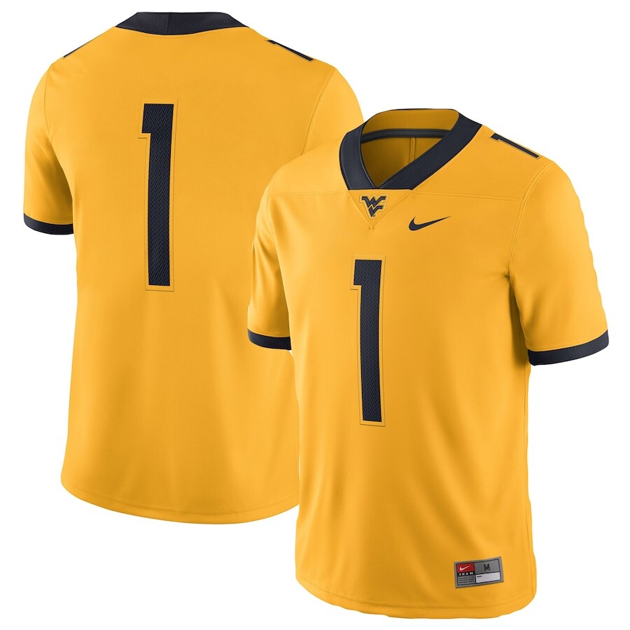

Джерси Nike West Virginia Mountaineers, золотой