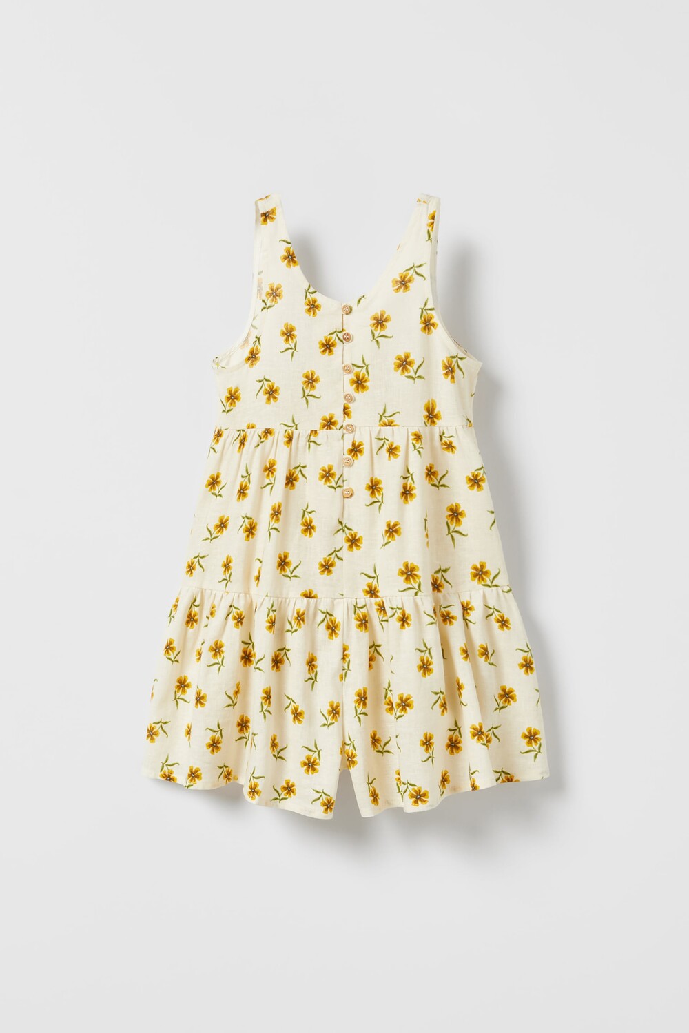 

Джемпер с цветочной панелью Zara, экрю/желтый