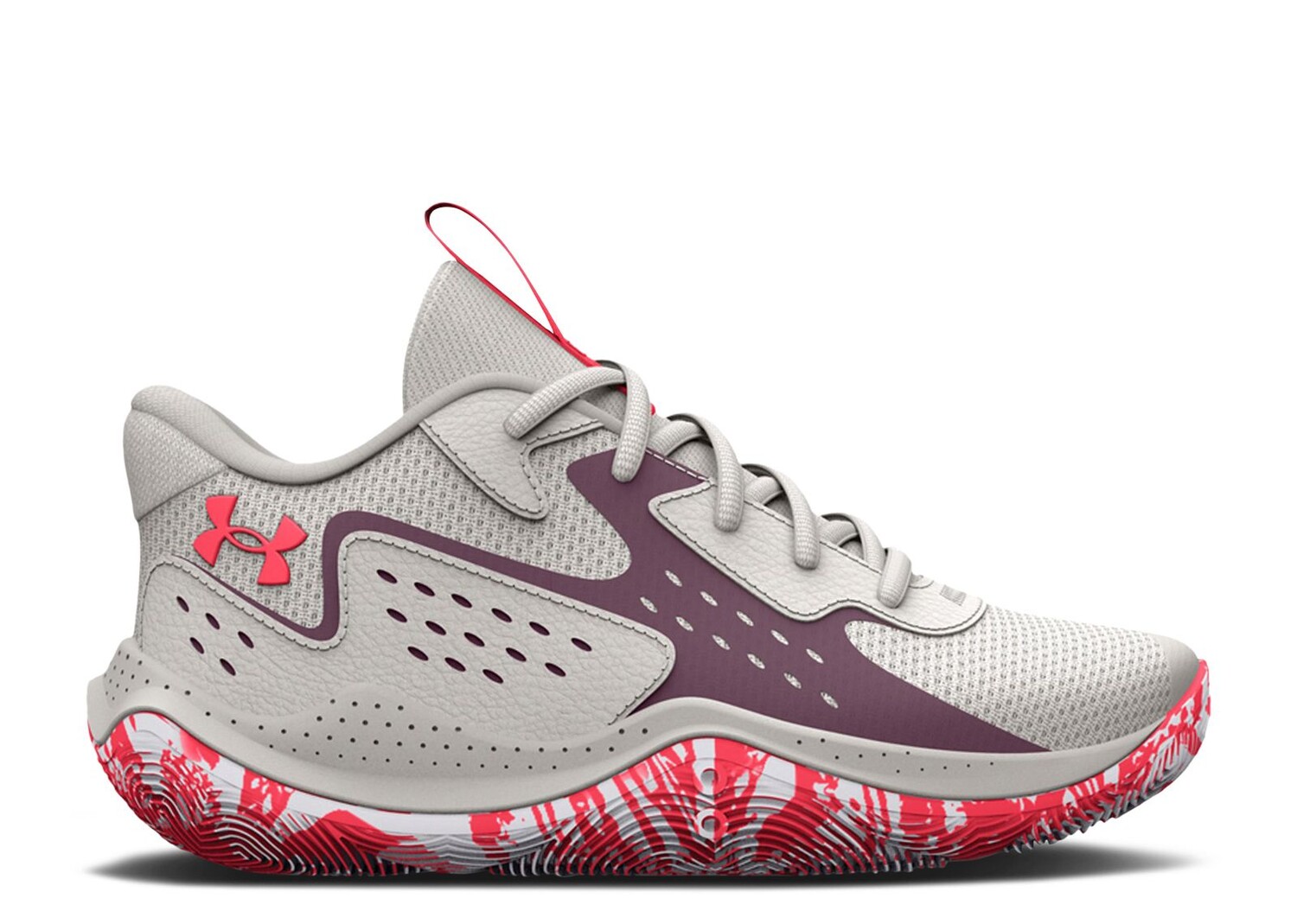 

Кроссовки Under Armour Jet '23 Ps 'White Clay Misty Purple', серый