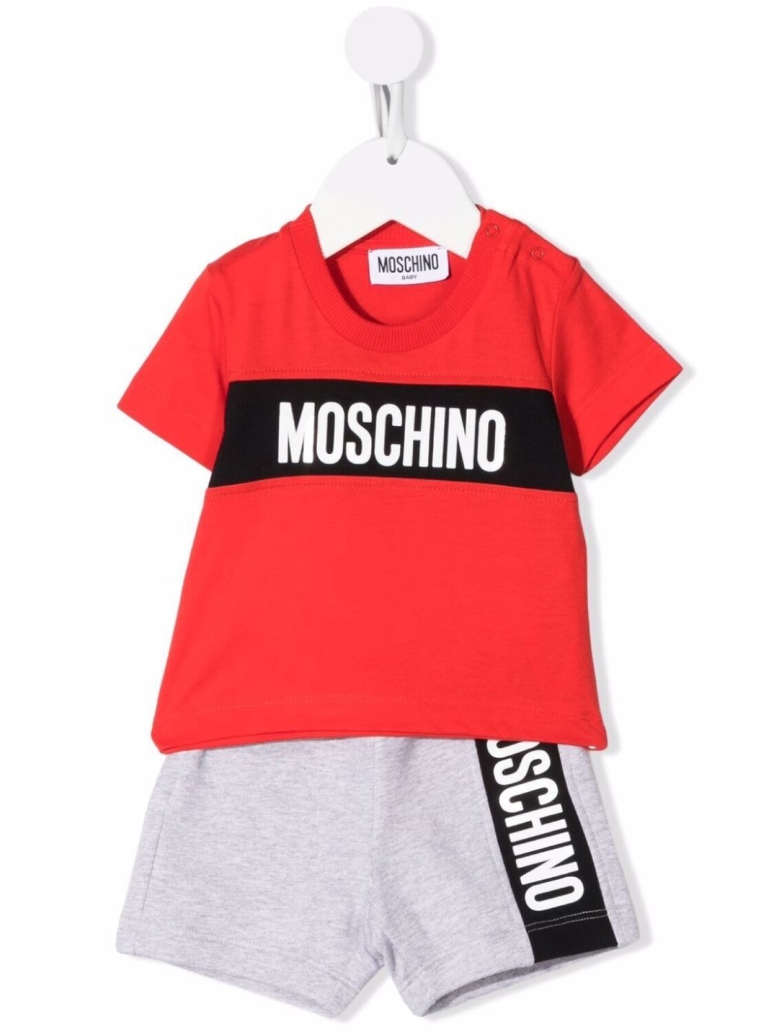 

Спортивный костюм с логотипом Moschino Kids, красный