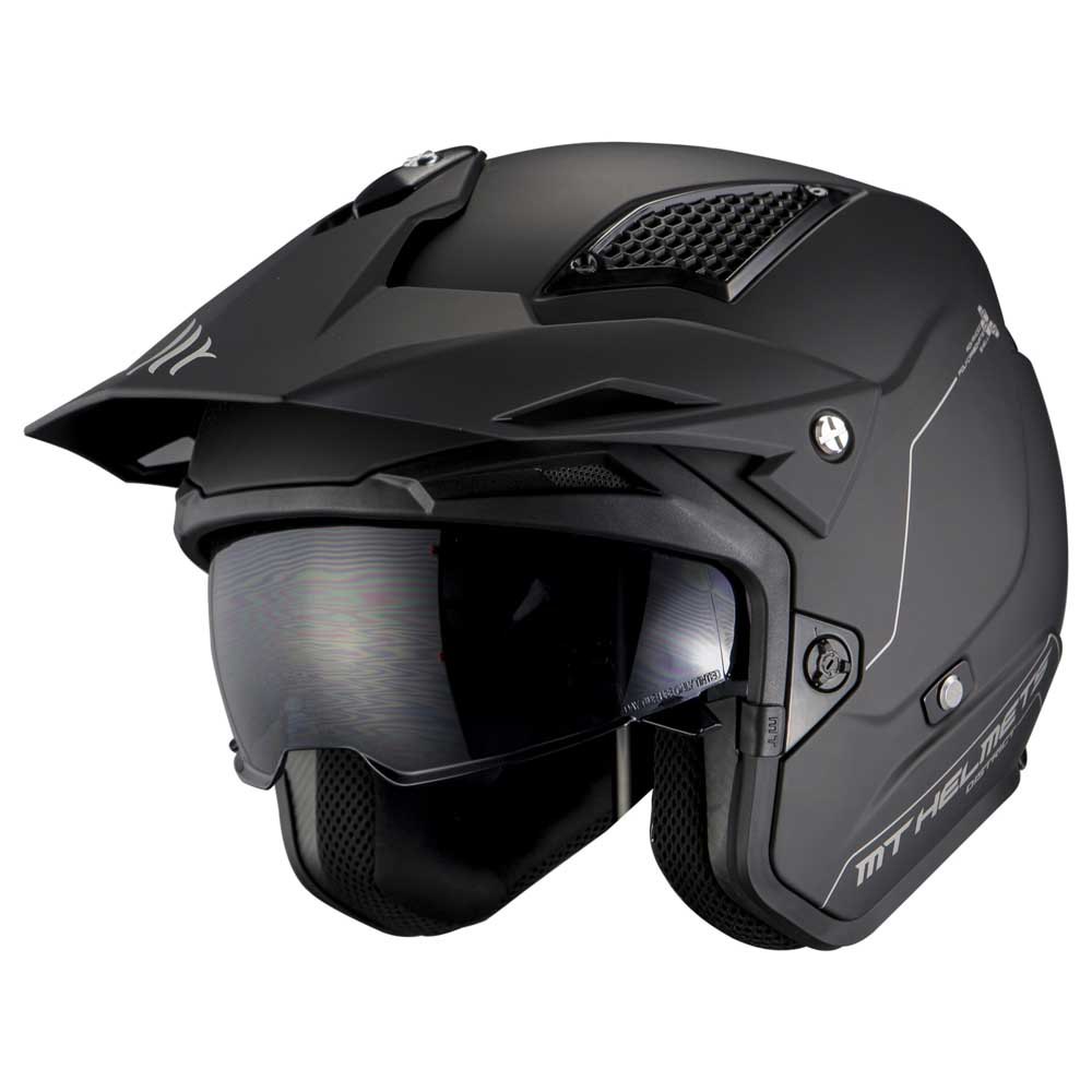 цена Открытый шлем MT Helmets District SV S Solid, черный