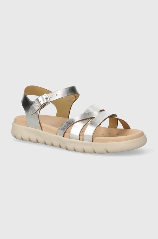 

Детские кожаные сандалии Sandal Soleima Geox, серебро