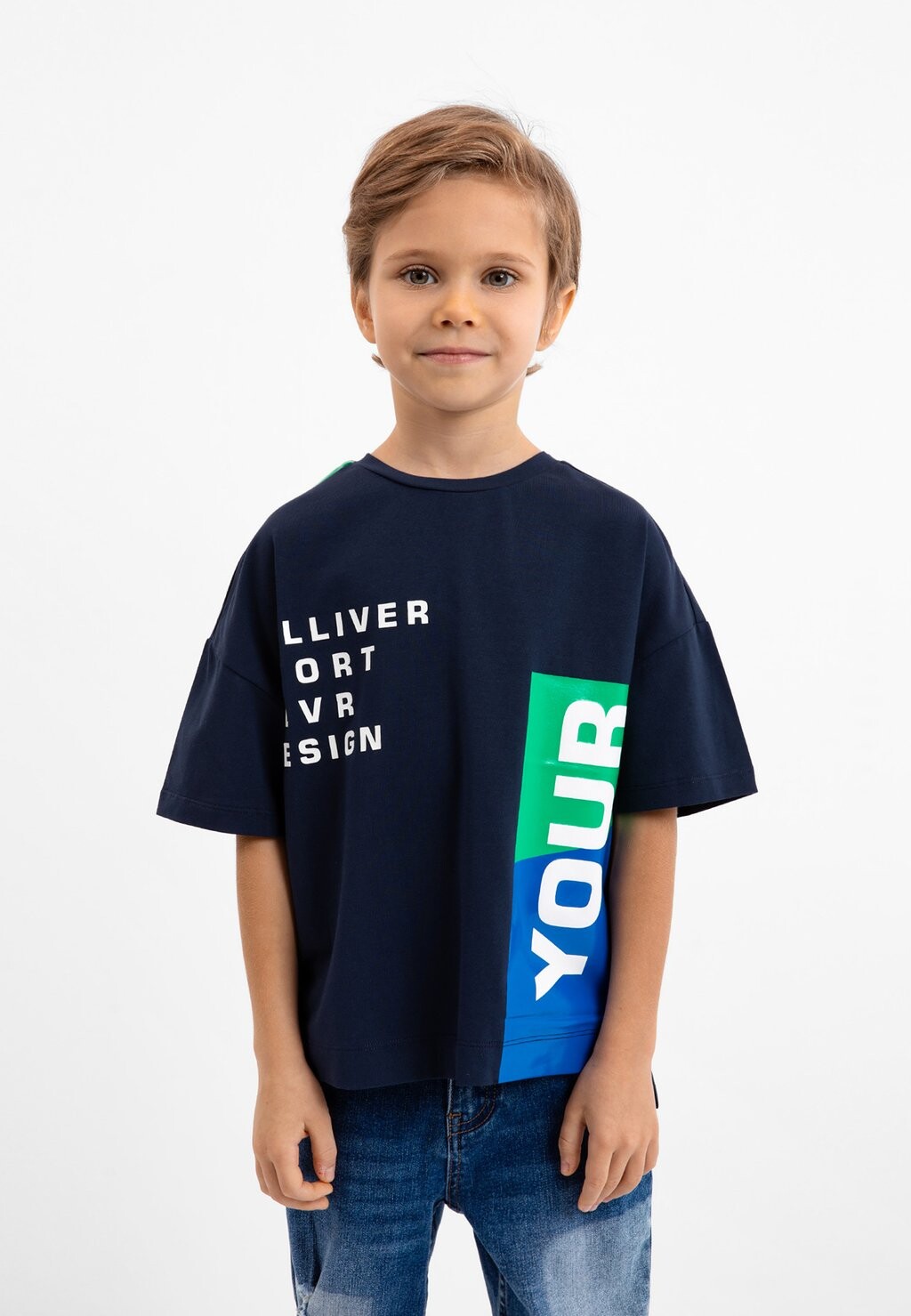 

Футболка с принтом PRINT Gulliver, цвет dark blue