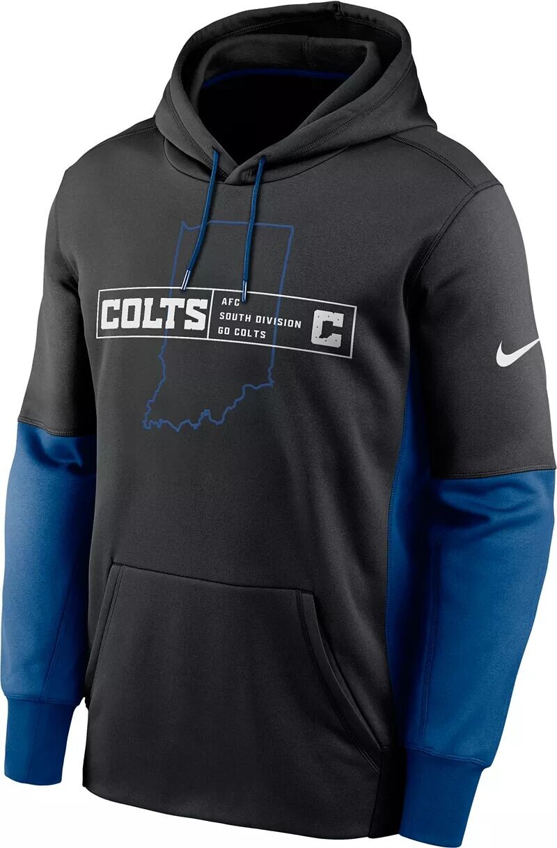 

Мужская черная толстовка с капюшоном Nike Indianapolis Colts Overlap