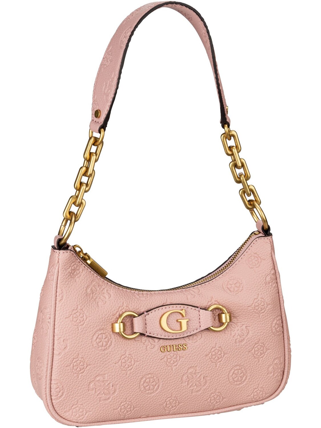 Сумка Guess Abendtasche Izzy Peony Top Zip Shoulder Bag, цвет Apricot Rose Logo