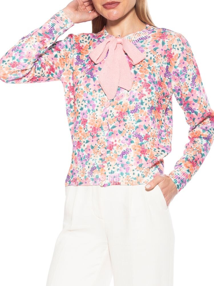 

Кардиган Calix с цветочным принтом и бантом Alexia Admor, цвет Floral Multi