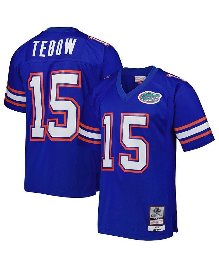 

Мужская майка Tim Tebow Royal Florida Gators Big and Tall Legacy Mitchell & Ness, синий