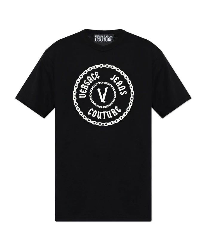 

Футболка с логотипом Versace Jeans Couture, черный