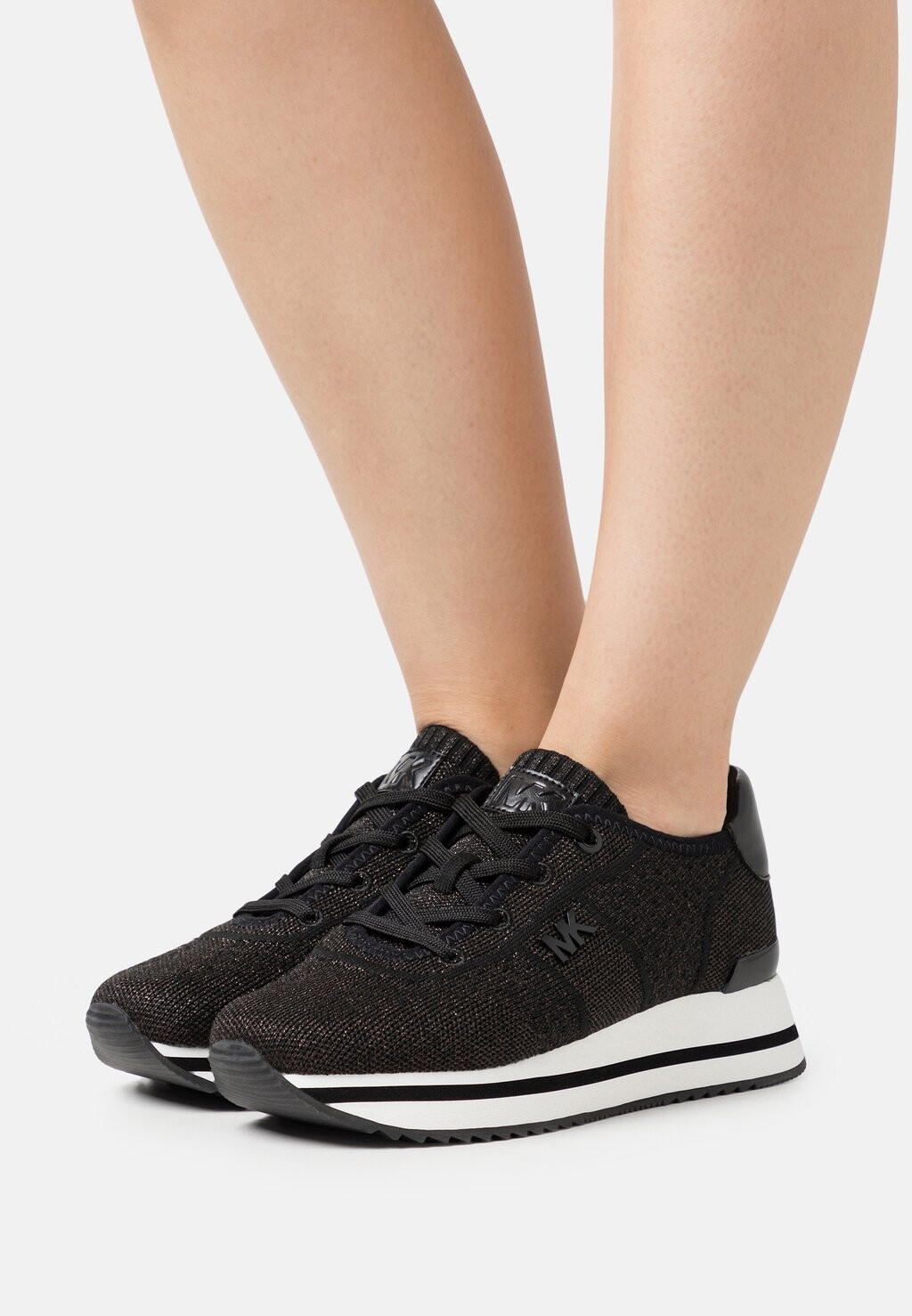 

Низкие кроссовки MONIQUE TRAINER MICHAEL Michael Kors, черный/бронзовый