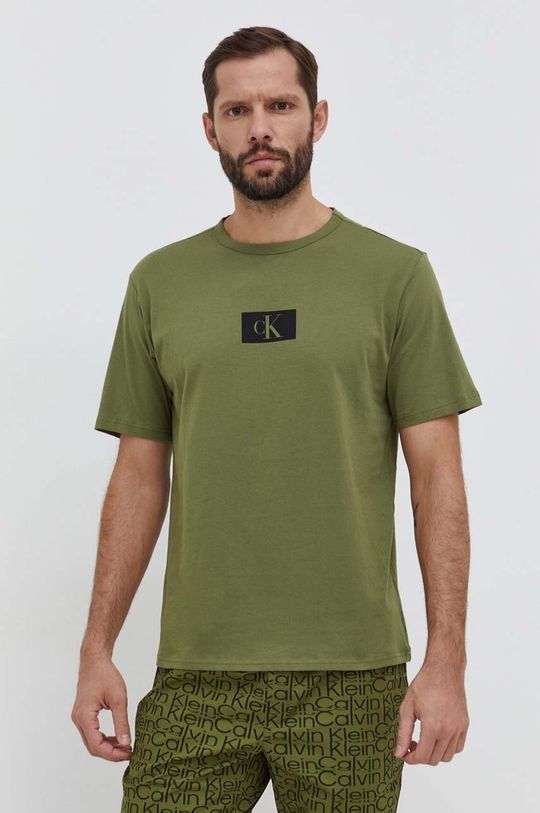 Шерстяная ночная рубашка Calvin Klein Underwear, зеленый